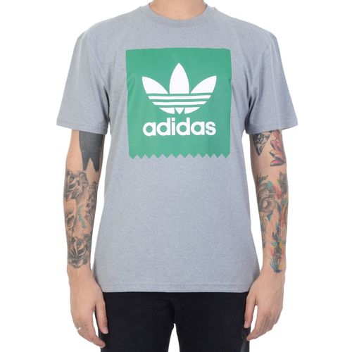 Camiseta Adidas Solid Blackbird Cinza - MESCLA / P