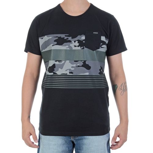 Camiseta Masculina Oakley Camo Print Preta - PRETO / M