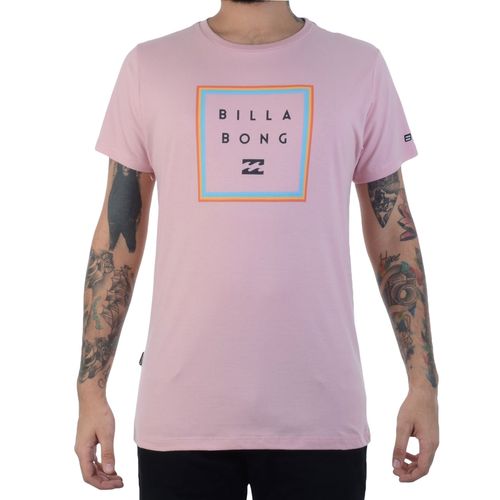 Camiseta Billabong Stacked Rosa / G