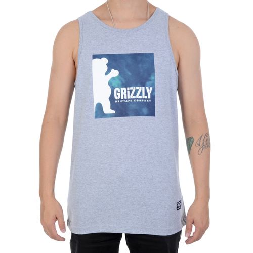 Camiseta Regata Grizzly Deep Water Tank Cinza - MESCLA / P