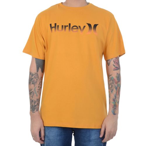 Camiseta Masculina Hurley O & O Gradient - AMARELO / P