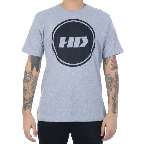 Camiseta Masculina HD Basic Circle - MESCLA / P