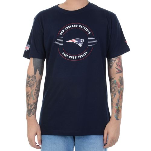 Camiseta New Era New England Patriots Circle - MARINHO / M