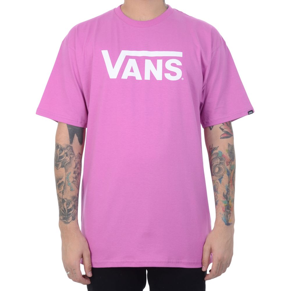 camiseta vans rosa