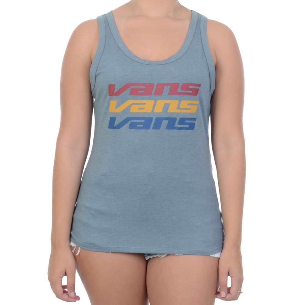 Blusa Feminina Regata Vans Silk Cinza - overboard