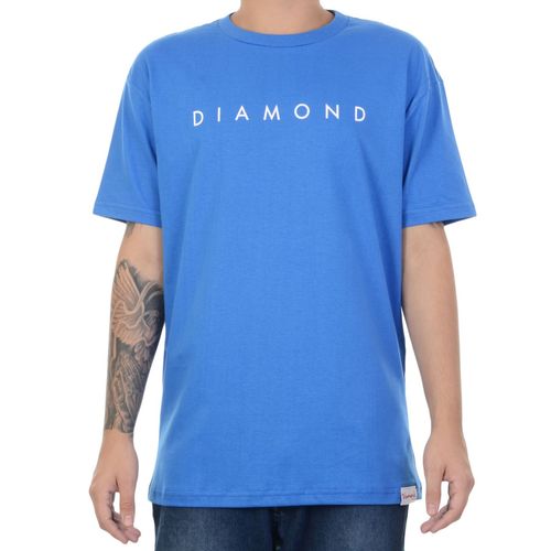 Camiseta Diamond Royal Básica - AZUL / P