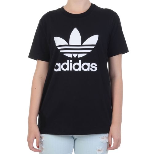 Camiseta Adidas Trefoil Preta - PRETO / PP