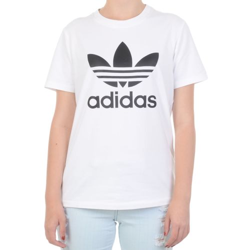 Camiseta Adidas Trefoil Branca - BRANCO / G