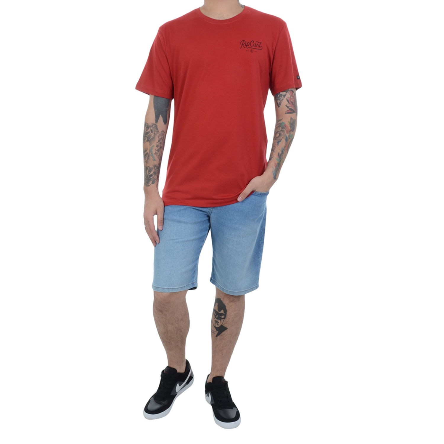 camisa rip curl vermelha