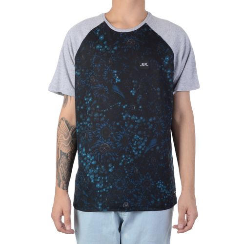 Camiseta Oakley Flower Gear R Azul / P