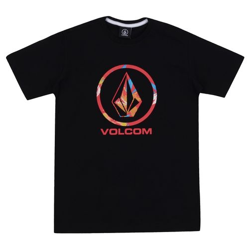 Camiseta Volcom Pattern Fill Juvenil - PRETO / M
