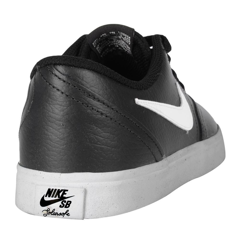 nike sb check solar leather black