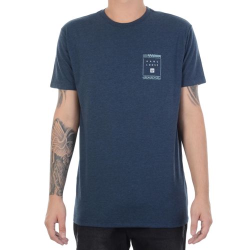 Camiseta Hang Loose Letrafica - AZUL / P