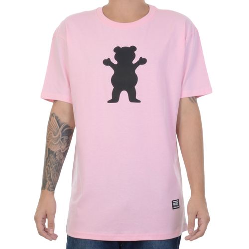 Camiseta Masculina Grizzly OG Bear Tee - ROSA / M