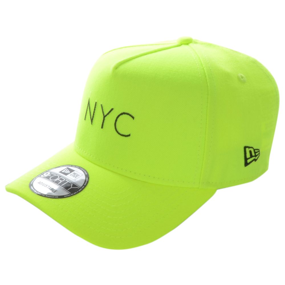 Boné New Era 9Forty A-Frame Simple Signature NYC Fluor Amarelo - overboard