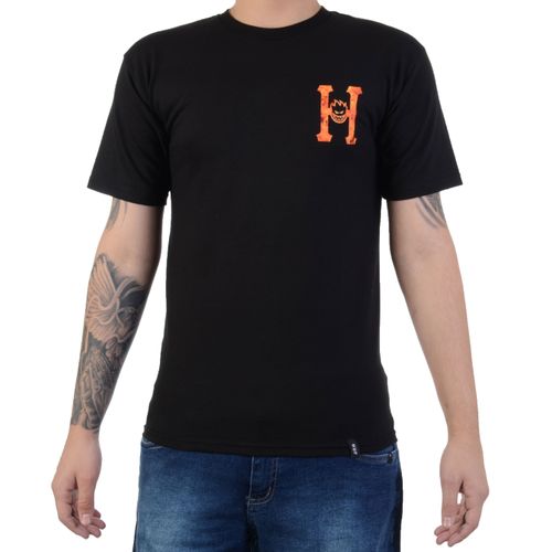 Camiseta Huf Flaming - PRETO / P