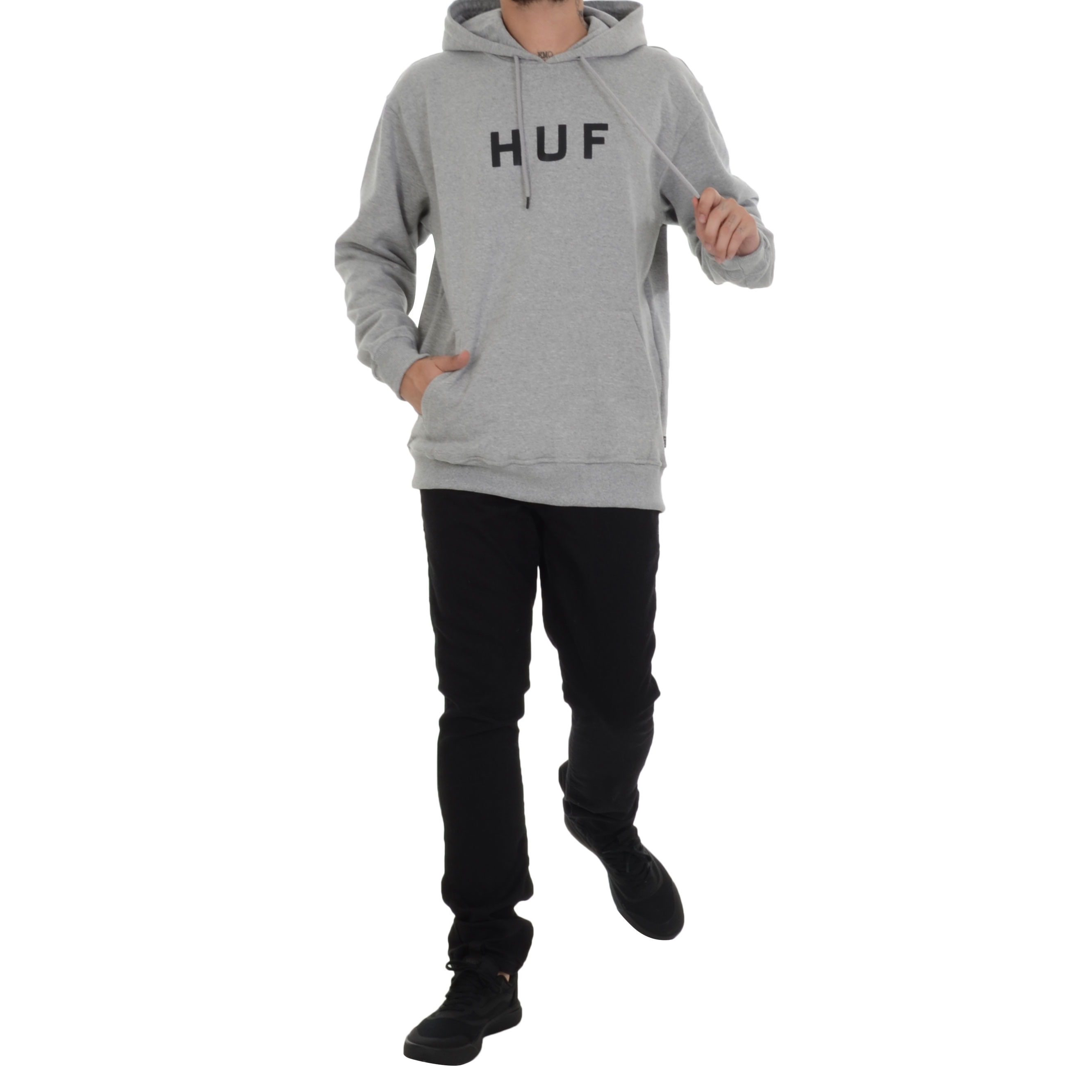 huf og logo moletom com capuz