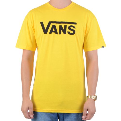 Camiseta Vans Logo Lemon Chrome - AMARELA / P
