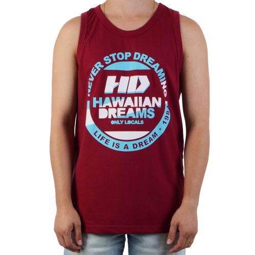 Camiseta Regata HD Never Stop Draming - VINHO / M