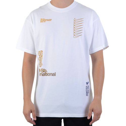 Camiseta Nike Loose Fit Branco / M