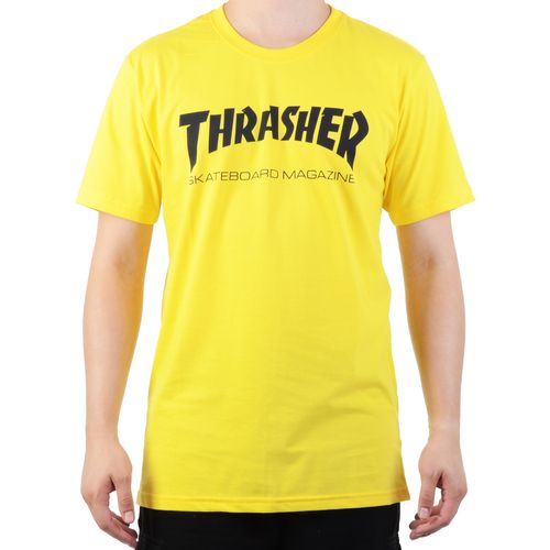 Camiseta-Thrasher-Skate-Mag---AMARELO