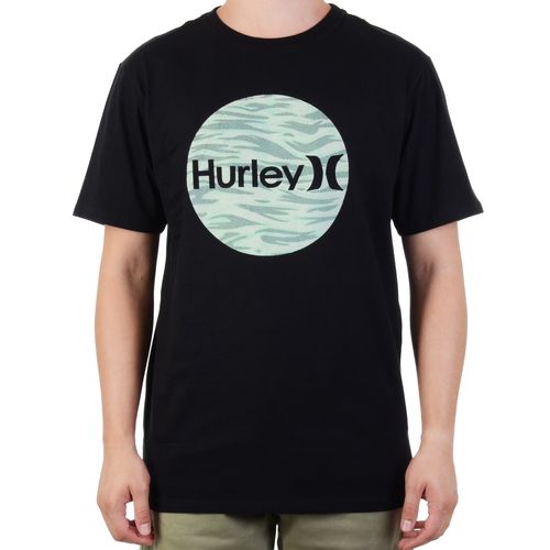 Camiseta Hurley Logo Mesclado - PRETO / G