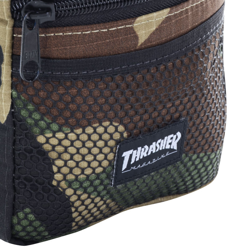 Shoulder Bag Thrasher Camuflada Logo