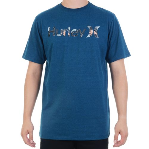 Camiseta Hurley Logo Floral - MARINHO / M