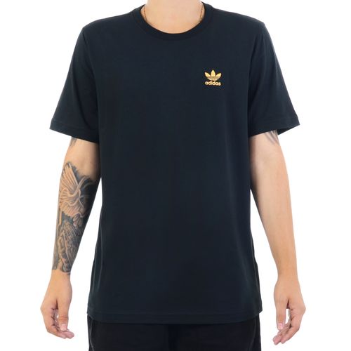 Camiseta Adidas Essentials Preto e Laranja - BLACK HAZY ORANGE / P