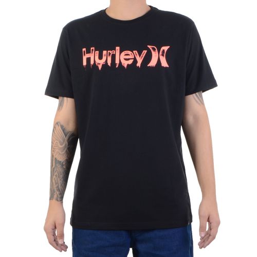 Camiseta Hurley Spray Paint - PRETO / P
