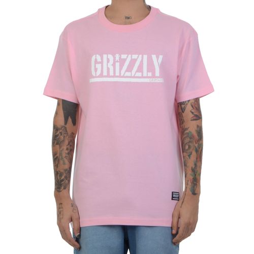 Camiseta Grizzly Stamp Tee - ROSA / M