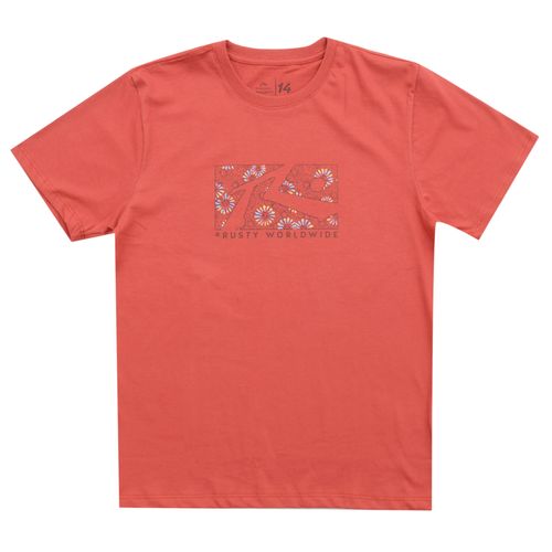 Camiseta Rusty Scratch Juvenil - VERMELHO / 12