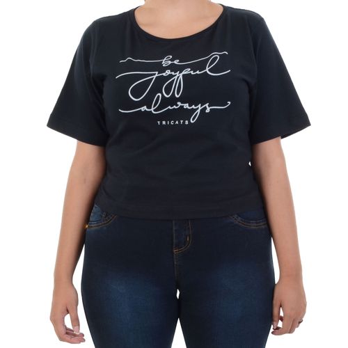 Blusa Tricats Baby Look Be - PRETO / M