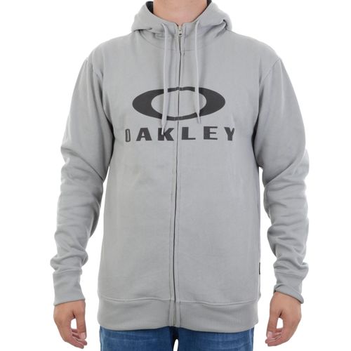 Moletom Oakley Bark F/Z Hoodie Stone Grey - CINZA / P