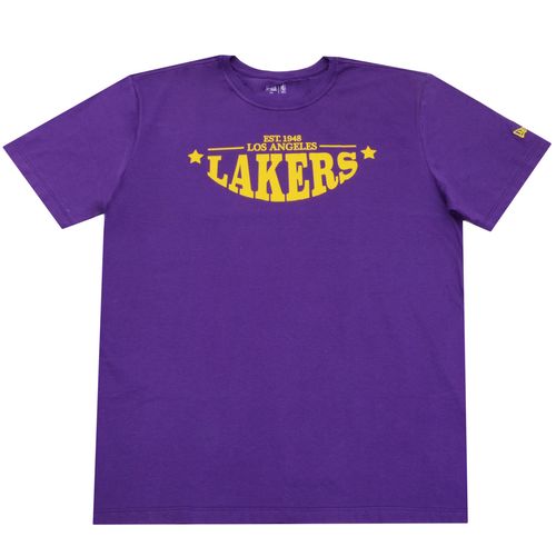 Camiseta New Era NBA College Convex Letter Lakers BIG - ROXO / 3G
