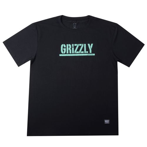 Camiseta Grizzly Logo Stamped Tee Big - PRETO / 2X