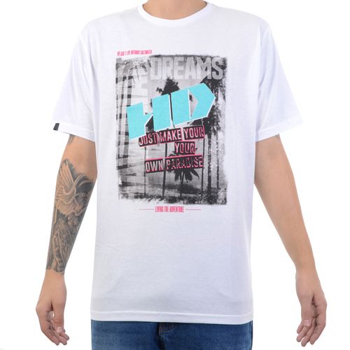 Camiseta HD Just Make Your Own Paradise - BRANCO / G