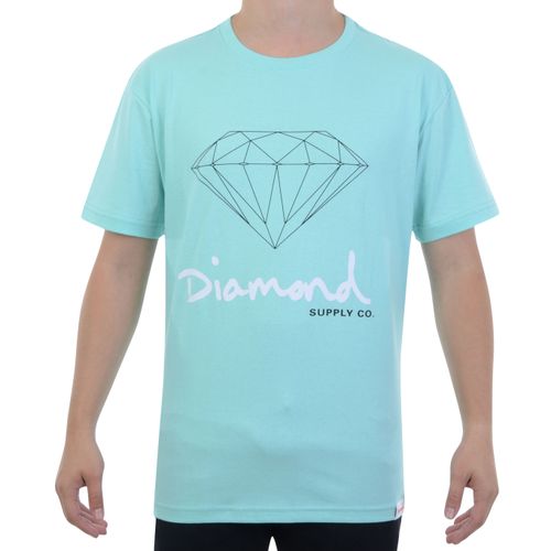 Camiseta Diamond OG Sign Tee - AZUL / P