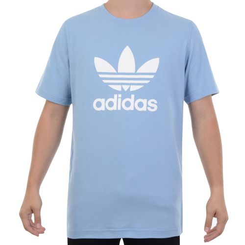 Camiseta Adidas Trefoil Azul - AZUL CLARO / P