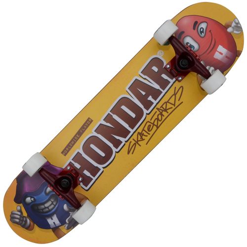 Skate-Hondar-Iniciante-Serie-Kuso-Chocolate-Amarelo