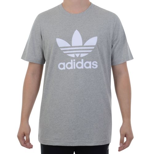 Camiseta Adidas Adicolor Classics Trefoil - CINZA / P