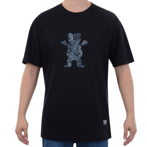 Camiseta Grizzly Paisley Og Bear Tee - PRETO / P