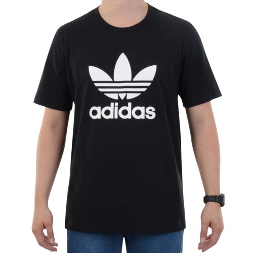 Camiseta Adidas Adicolor ClassicsTrefoil - PRETO/BRANCO / P