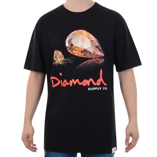 Camiseta Diamond Mirror Tee - PRETO / P