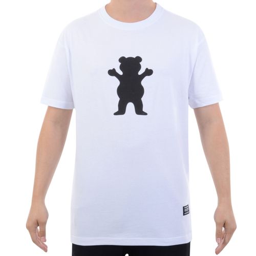 Camiseta Grizzly Og Bear Puff Tee - BRANCO / P