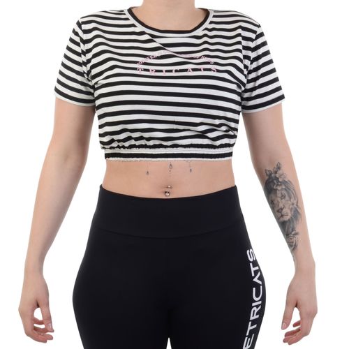 Blusa Tricats Cropped Listrada Forever Cropped Tricats Listrada Forever - PRETO / P