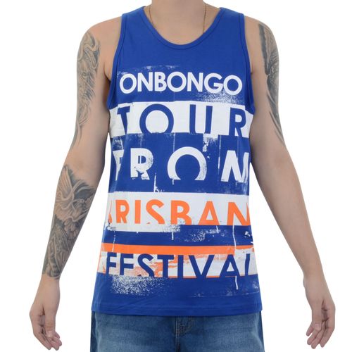 Camiseta Regata Onbongo Especial Tour - AZUL / M