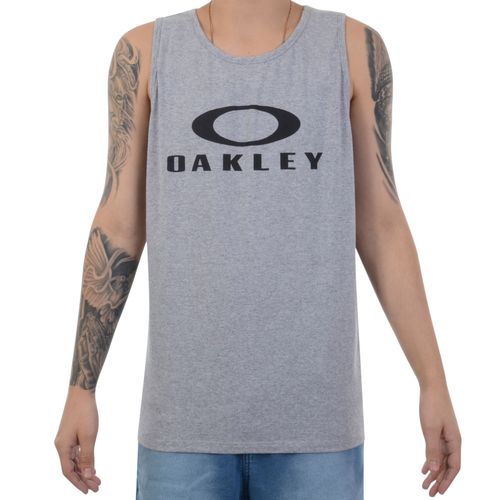 Camiseta Regata Oakley Bark Tank Cinza - CINZA CLARO / P