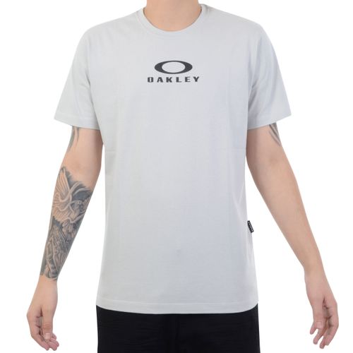 Camiseta Oakley Bark New Tee Cinza - LIGHT GREY / P