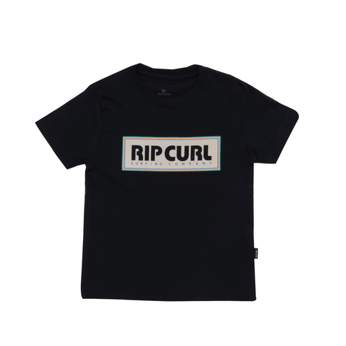 Camiseta Rip Curl Mama Box Tee Infantil - PRETO / 2